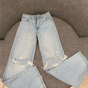 Stradivarius Light Blue Flare Jeans